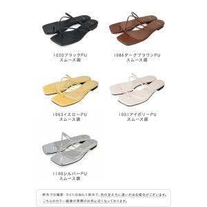 ストラップサンダル レディース ぺたんこ ロー...の詳細画像1