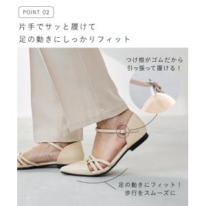 サンダル レディース 夏 歩きやすい ストラッ...の詳細画像5