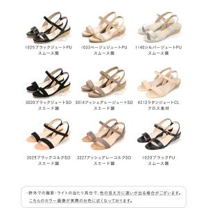 サンダル レディース 夏 歩きやすい ウェッジ...の詳細画像1