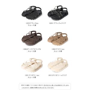 厚底 サンダル レディース 浴衣 スポーツサン...の詳細画像1
