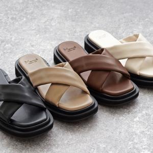 ダブルベルトサンダル 厚底 レディース サンダル