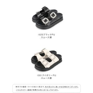 サンダル レディース 浴衣 ミドルヒール 厚底...の詳細画像1