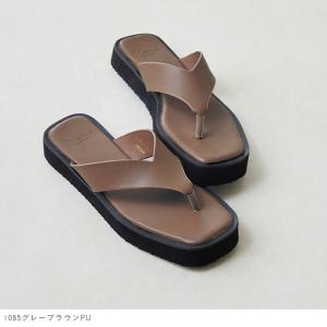 サンダル レディース 厚底 トングサンダル ス...の詳細画像4