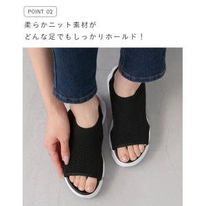 サンダル レディース 厚底サンダル スポーツサ...の詳細画像5