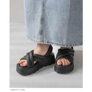 スポーツサンダル 厚底サンダル サッと履ける ...の詳細画像3
