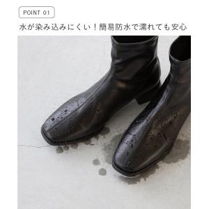 ショートブーツ 足が疲れない やわらか レディ...の詳細画像3