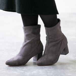 ブーツ レディース ショートブーツ ストレッチブーツ