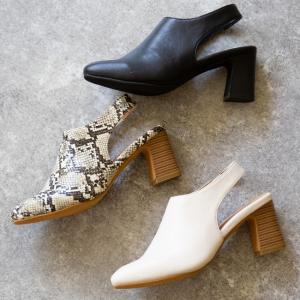 ブーティ レディース ブーツ バックストラップ ラウンドトゥ