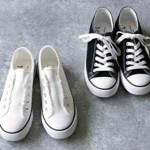 スニーカー レディース おしゃれ ローカット カジュアル 紐あり 紐なし 白 黒 運動靴 アウトドア 通勤 通学 送料無料 在庫限り