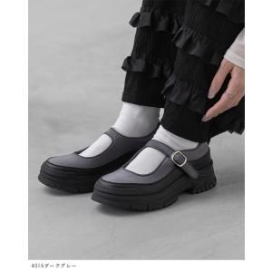 スニーカー フラットシューズ レディース 厚底...の詳細画像4