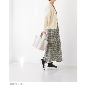 スニーカー ハイカット 厚底 レースアップ レ...の詳細画像3