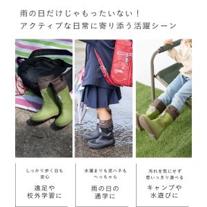 キッズ レインブーツ レインシューズ ロング ...の詳細画像4