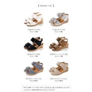 サンダル レディース 厚底 夏 歩きやすい ウ...の詳細画像1
