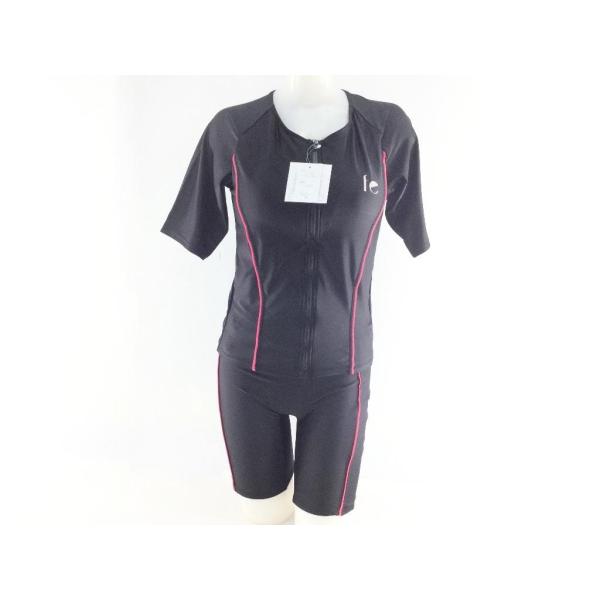 フィットネス補整セパレート水着 グラマーバスト対応 パワーネット付き Lサイズ ピンクライン