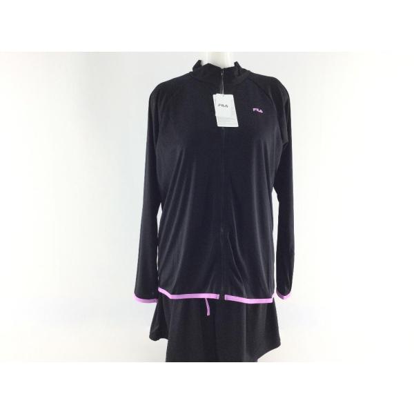 レディース水着 4点セット FILA フィラ 長袖トップス ＆ キュロット付タンク フィットネス水着...