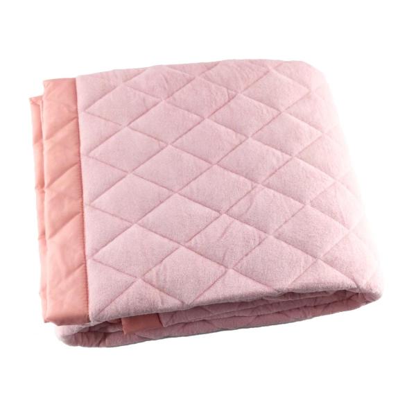 ラグ タオル地 綿100％ 洗える ホットカーペットカバーOK 3.4畳 185x280cm ピンク