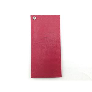 牛革インナーカードケース カードケース 薄型 レディース 財布 16x7cm レッド 送料250円