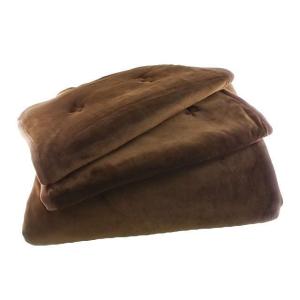 肘あり ソファーカバー 中掛けタイプ ふっくら滑らかベロア調 Lサイズ 3人掛 ブラウン 冬