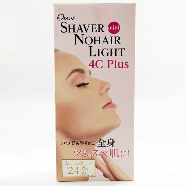 シェーバーminiノヘアLight 4C Plus うぶ毛からムダ毛まで 日本製 防水仕様 乾電池 ...