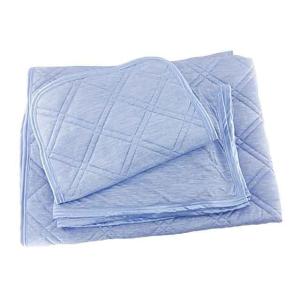 寝具カバー 3点セット 接触冷感 吸汗速乾 和式用 セミダブル ブルー 夏