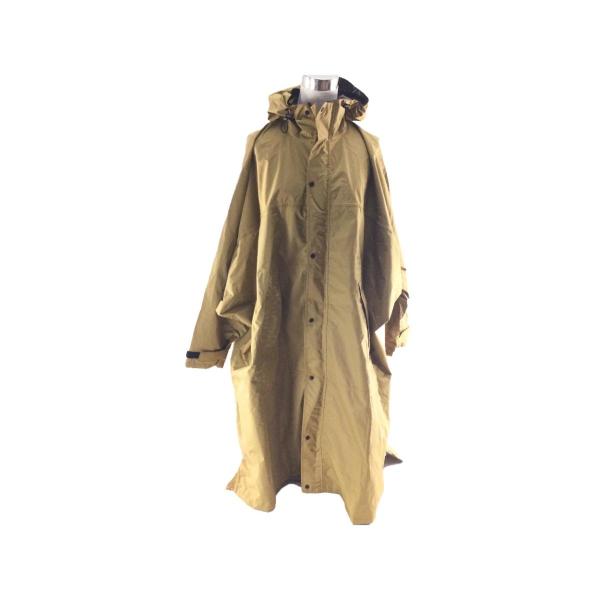 レインポンチョ メンズ 防水 はっ水 サイクル フリーサイズ ベージュ