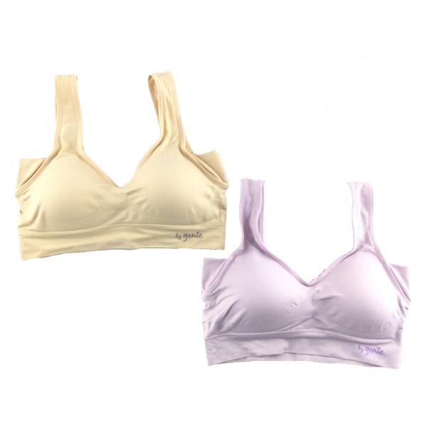 ジニエ Genie リラクールブラ  吸汗速乾 接触冷感 2色セット 大きいサイズ 4L ラベンダー...