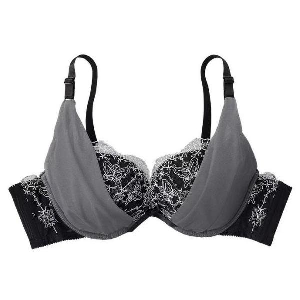 ブラジャー アンダーレスで深呼吸したくなる 大きいサイズ E70 ブラック 送料250円