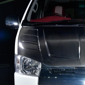 全国送料無料 ハイエース 200系 バッドフェイス ボンネット HELIOS