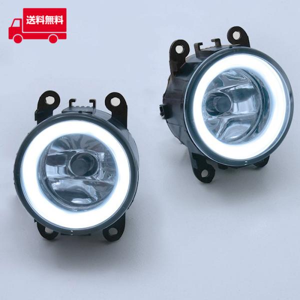 スズキ ワゴンR MH23S MH34S MH44Sホワイト LED ファイバー イカリング 付き ...