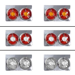 汎用 24V 2連 大型 フルLED ヤンキー トラックテール 左右セット