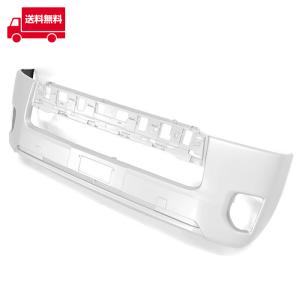 070ホワイトパールハイエースフロントバンパーナロー4型 トヨタ 200系 ハイエース 4型 5型 6型 7型 8型 標準 純正 タイプ