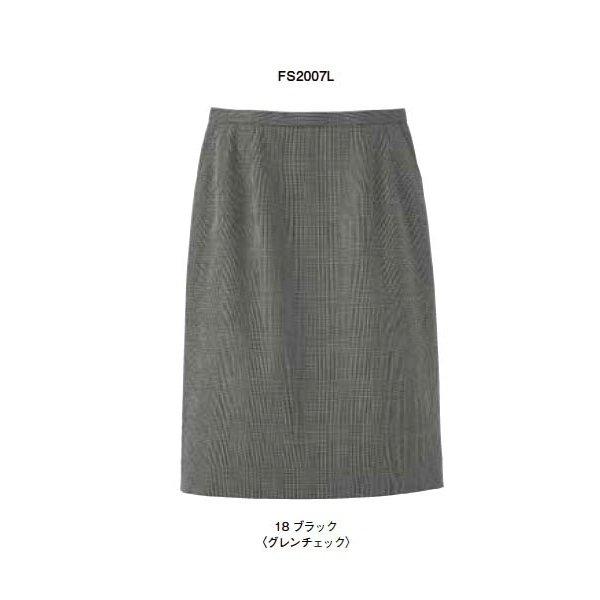 レディスストレッチスカート（グレンチェック） サイズ：５号〜１７号 毛80% ポリエステル50%