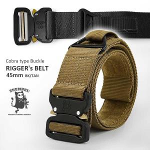 SHENKEL Cobraタイプ メタルバックル タクティカルベルト 幅38mm