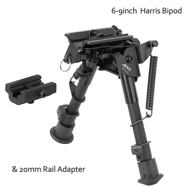 ANS Optical スイング機構搭載 HARRIS ハリスタイプ バイポッド バイポット 6-9...