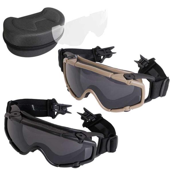 SHENKEL ARCレイル用 W.F.B タクティカル バリスティック ゴーグル ワイドフレーム ...