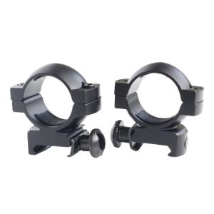 ブラック アルミ マウントリング 爆買 マウントリング ベース対応幅20mm リング径25.4mm 1インチ 全高