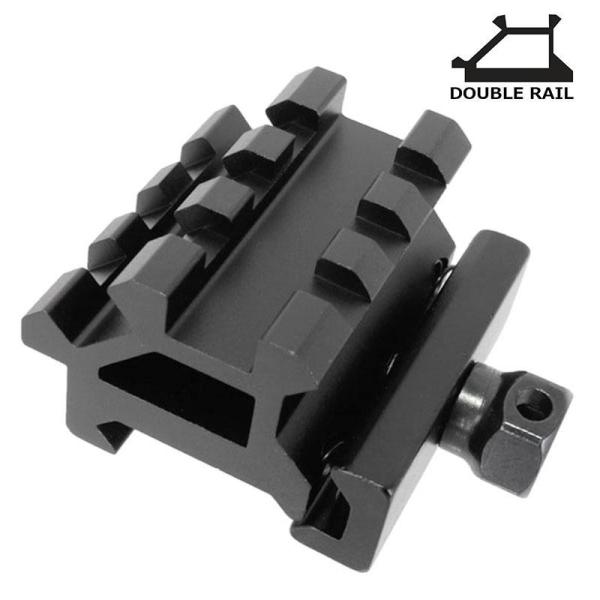 【特価】ユニバーサルクイックデタッチアングルマウントDouble Rail マウントベース スコープ...