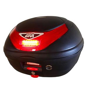GIVI ジビ トップケース モノロックケース リアボックス E350N-S 35L LEDランプ付き 未塗装ブラック 高品質 バイク用 テールボックス｜outstanding2nd