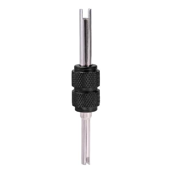 アルミ バルブコアツール 虫回し ブラック 4mm 6mm バイク 自転車 タイヤ交換