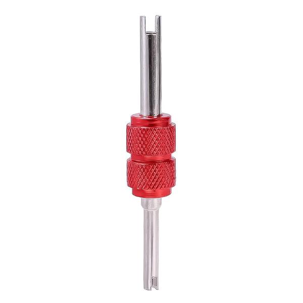 アルミ バルブコアツール 虫回し レッド 4mm 6mm バイク 自転車 タイヤ交換