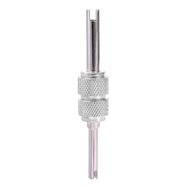 アルミ バルブコアツール 虫回し シルバー 4mm 6mm バイク 自転車 タイヤ交換