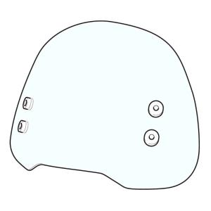 旭風防 ショートバイザー ウインドシールド ホンダ スーパーカブ JA59