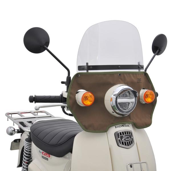 旭風防 スーパーカブ110 風防（タレ付き） カーキ CUB-T04 JA59 JA44 AA09 ...