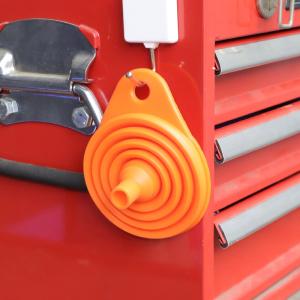 シリコン製 折りたたみ じょうご <オレンジ>...の詳細画像3