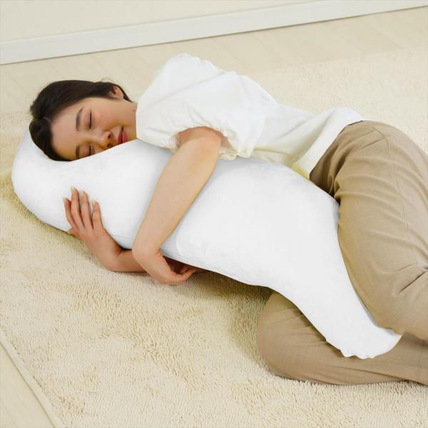 抱き枕 中身 本体 ヌードだき枕 妊婦 マイクロファイバー わた マシュマロ マタニティ S型 金鵄