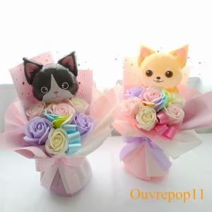ソープフラワー イヌ ネコ 猫 犬 バルーン ...の詳細画像5