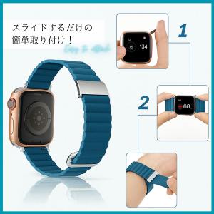 アップルウォッチ 本革 マグネット レザー a...の詳細画像2
