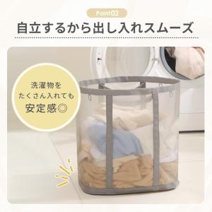 洗濯カゴ スリム 洗濯かご ランドリーバスケッ...の詳細画像3