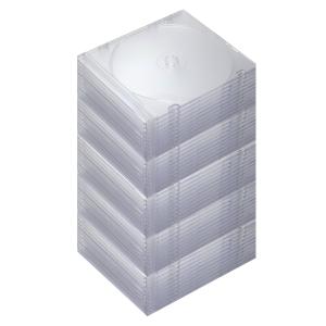 スリムCD/DVD/BDケース 1枚収納×50...の詳細画像1
