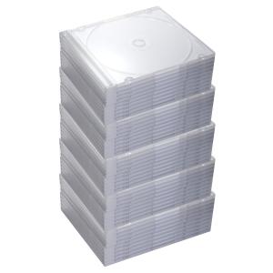 スリムCD/DVD/BDケース 1枚収納×50...の詳細画像1